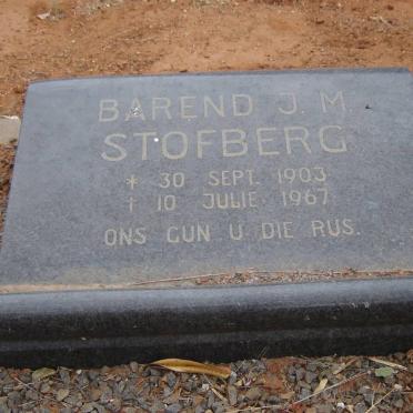 STOFBERG Barend J.M. 1903-1967