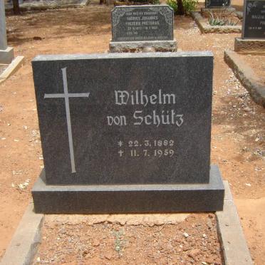 SCHUTZ Wilhelm, von 1882-1959