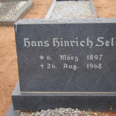 SELL Hans Hinrich 1897-1968