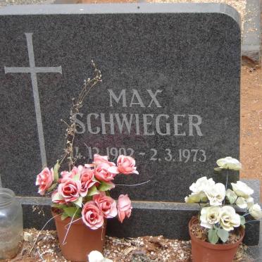SCHWIEGER Max 1902-1973