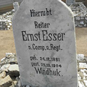 ESSER Ernst 1881-1904