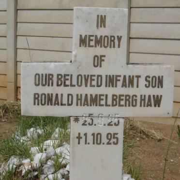 HAW Ronald Hamelberg 1925-1925