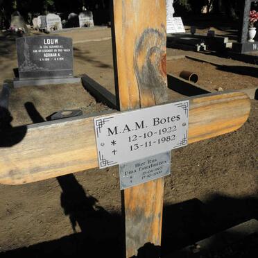 BOTES M.A.M. 1922-1982 :: ESTERHUIZEN Dina 1965-2009
