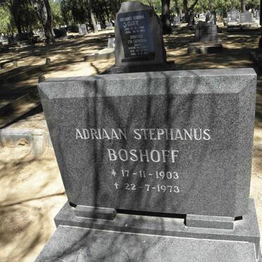 BOSHOFF Adriaan Stephanus 1903-1973