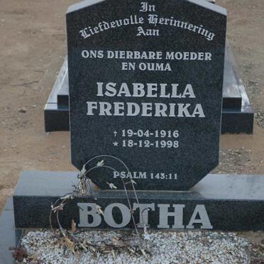 BOTHA Isabella Frederika 1916-1998