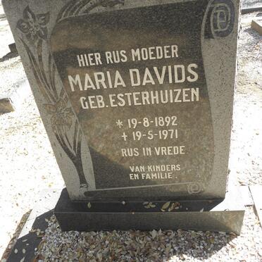 DAVIDS Maria nee ESTERHUIZEN 1892-1971