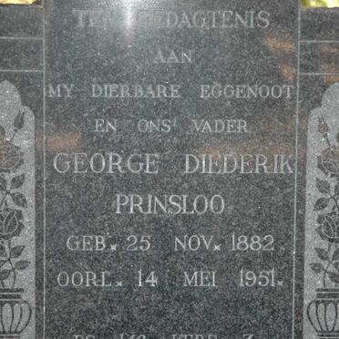 PRINSLOO George Diederik 1882-1951