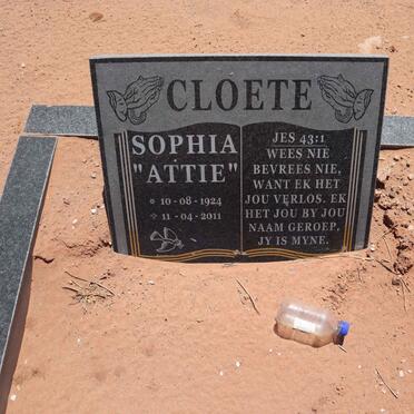CLOETE Sophia 1924-2011