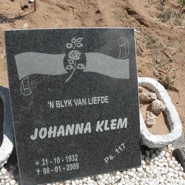 KLEM Johanna 1932-2009