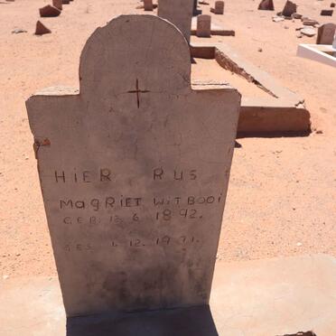 WITBOOI Magriet 1892-1971