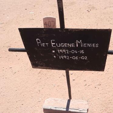MIENIES Piet Eugene 1992-1992