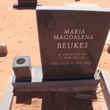 BEUKES Maria Magdalena 1903-1991