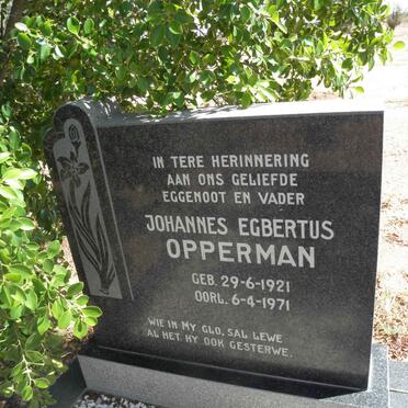 OPPERMAN Johannes Egbertus 1921-1971