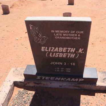 STEENKAMP Elizabeth K. 1952-1996