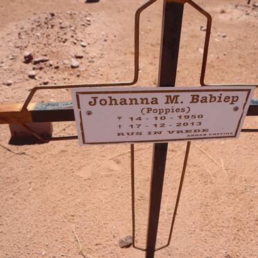 BABIEP Johanna M. 1950-2013