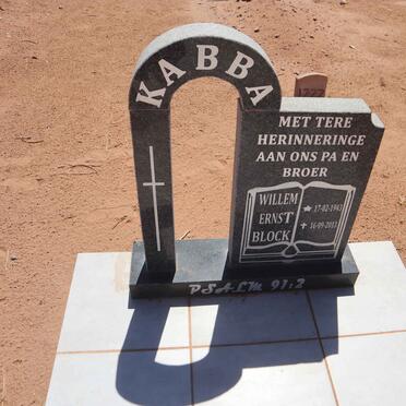 KABBA Willem Ernst Block 1943-2013