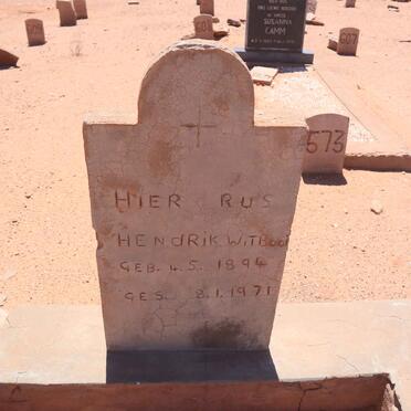 WITBOOI Hendrik 1894-1971