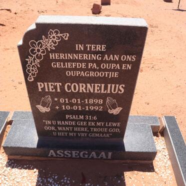 ASSEGAAI Piet Cornelius 1898-1992