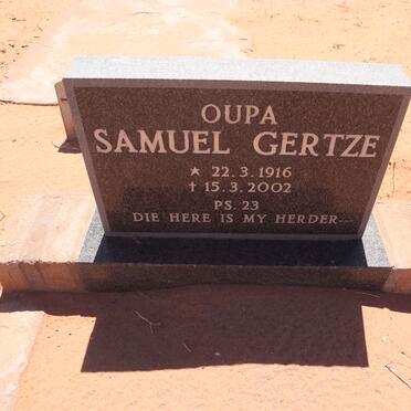GERTZE Samuel 1916-2002