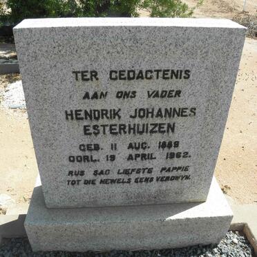 ESTERHUIZEN Hendrik Johannes 1889-1962