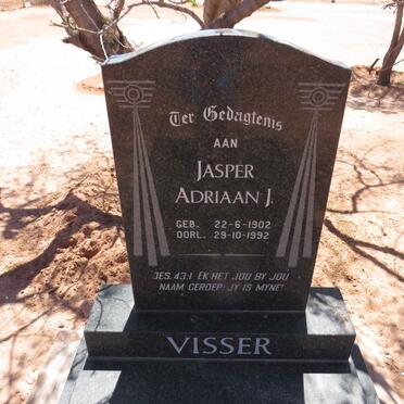 VISSER Jasper Adriaan 1902-1992