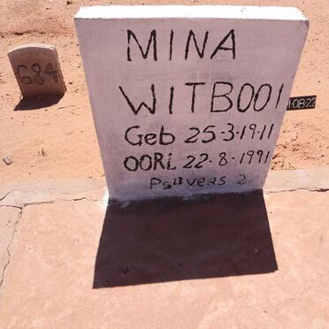 WITBOOI Mina 1911-1991
