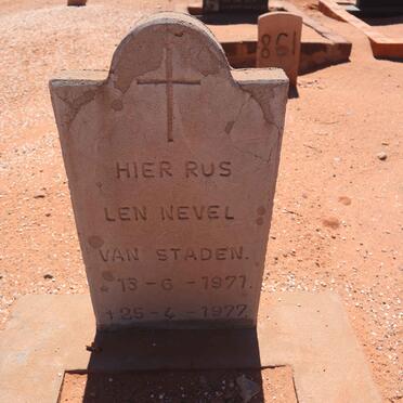 STADEN Len Nevel, van 1971-1977