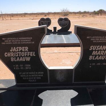 BLAAUW Jasper Christoffel 1934-2012 & Susanna Maria 1941-