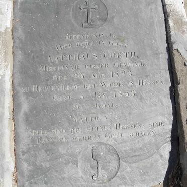 GORTH Matthaus 1823-1853