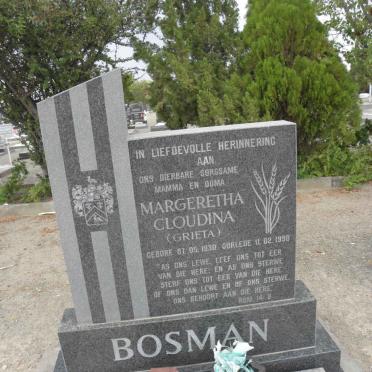 BOSMAN Margeretha Cloudina 1930-1998