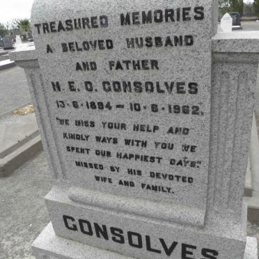 CONSOLVES H.E.D. 1894-1962