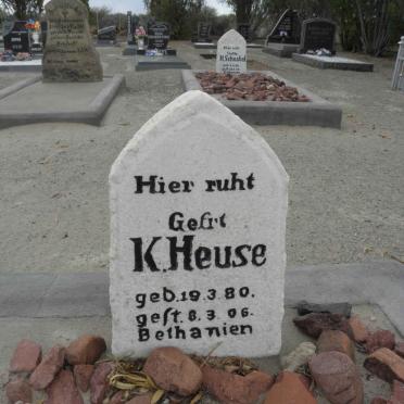 HEUSE K. 1880-1906