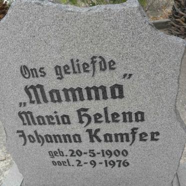 KAMFER Maria Helena Johanna 1900-1976