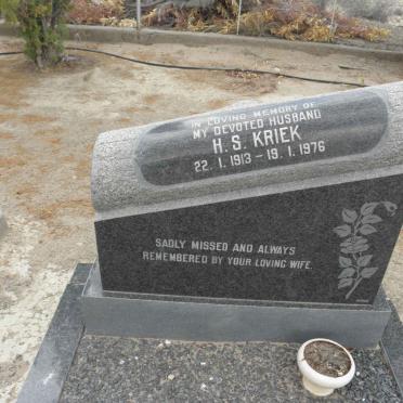 KRIEK H.S. 1913-1976