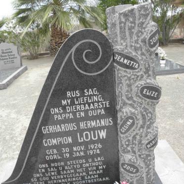 LOUW Gerhardus Hermanus Compion 1926-1974
