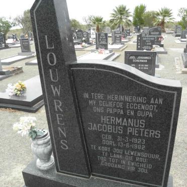 LOUWRENS Hermanus Jacobus Pieters 1923-1982