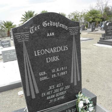 SCHALKWYK Leonardus Dirk, van 1911-1987