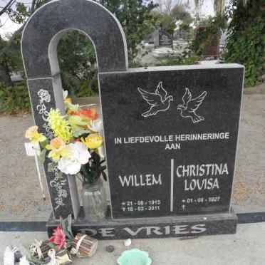 VRIES Willem, de 1915-2011 &amp; Christina Louisa 1927-