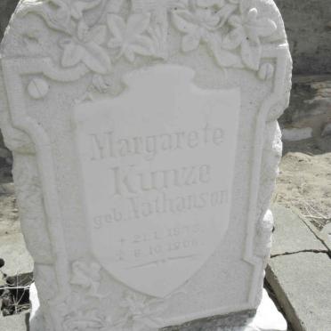 KUNZE Margarete nee NATHANSON 1873-1906