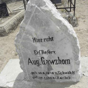 GAWZHORN Aug. 1876-1904