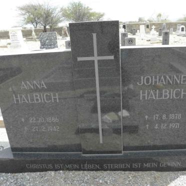 HÄLBICH Johannes 1878-1971 &amp; Anna 1886-1942