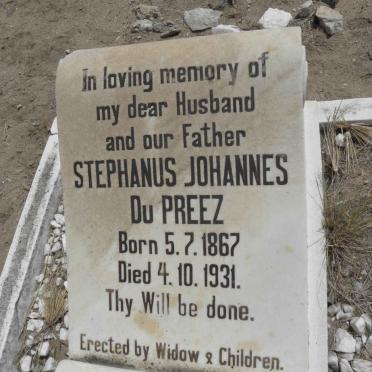 PREEZ Stephanus Johannes, du 1867-1931