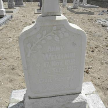 WEYMANN Anny 1916-1919
