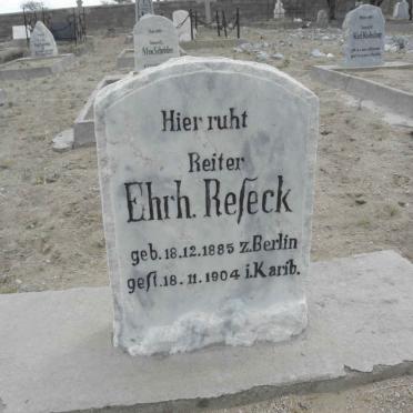 RESECK Ehrh. 1885-1904
