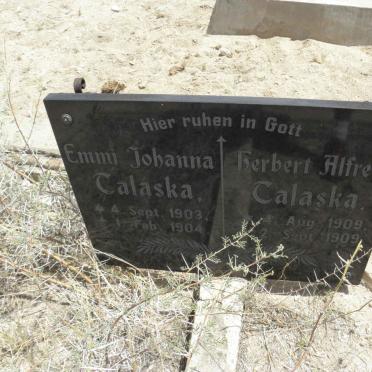 TALASKA Emma Johanna 1903-1904 :: TALASKA Herbert Alfred 1909-1909
