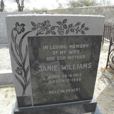 WILLIAMS Janie 1915-1966