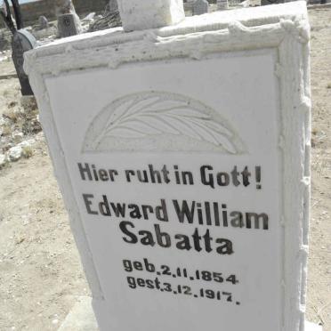 SABATTA Edward William 1854-1917
