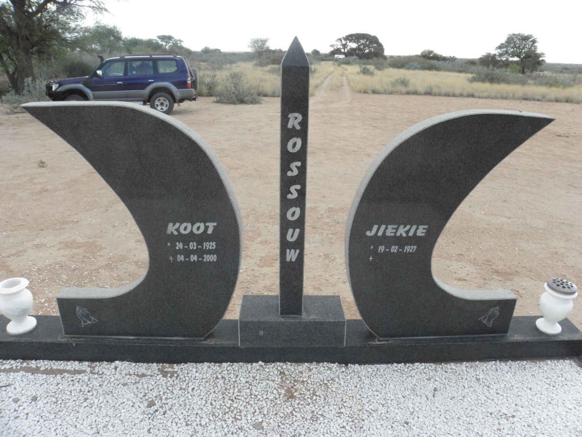 ROSSOUW Koot 1925-2000 & Jiekie 1927-