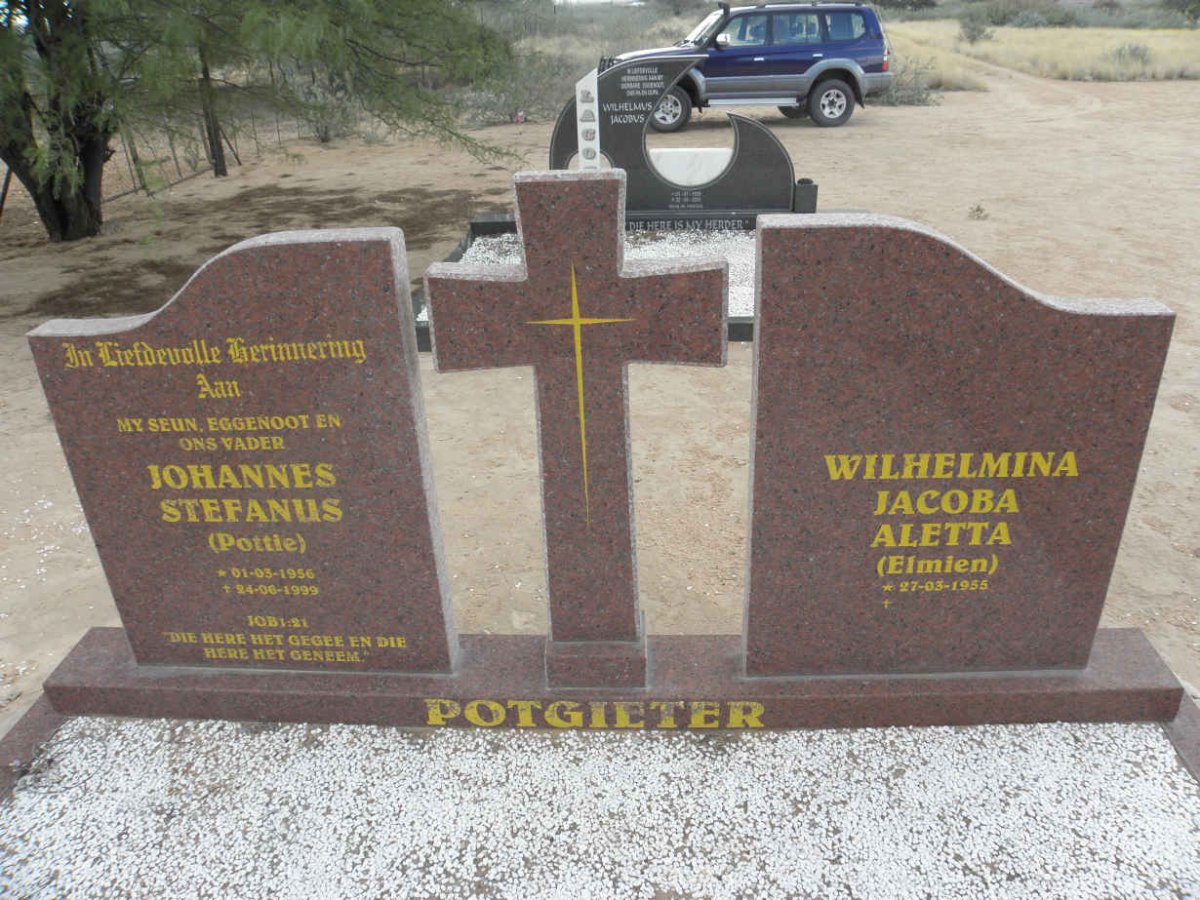 POTGIETER Johannes Stefanus 1956-1999 & Wilhelmina Jacoba Aletta 1955-