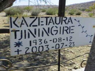 TJININGIRE Kazetaura 1936-2003